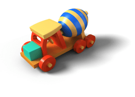 Photo of a cement mixer