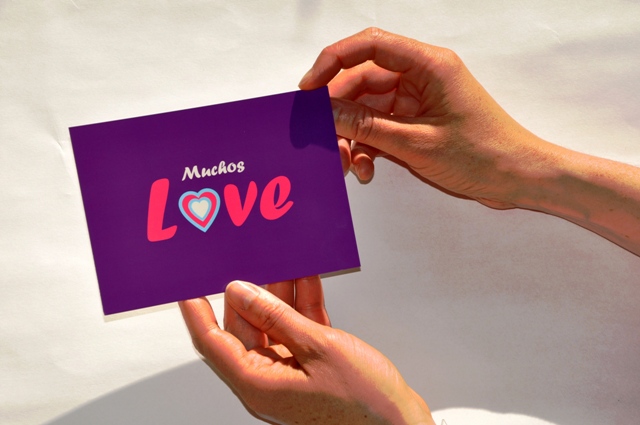 Muchos Love postcard
