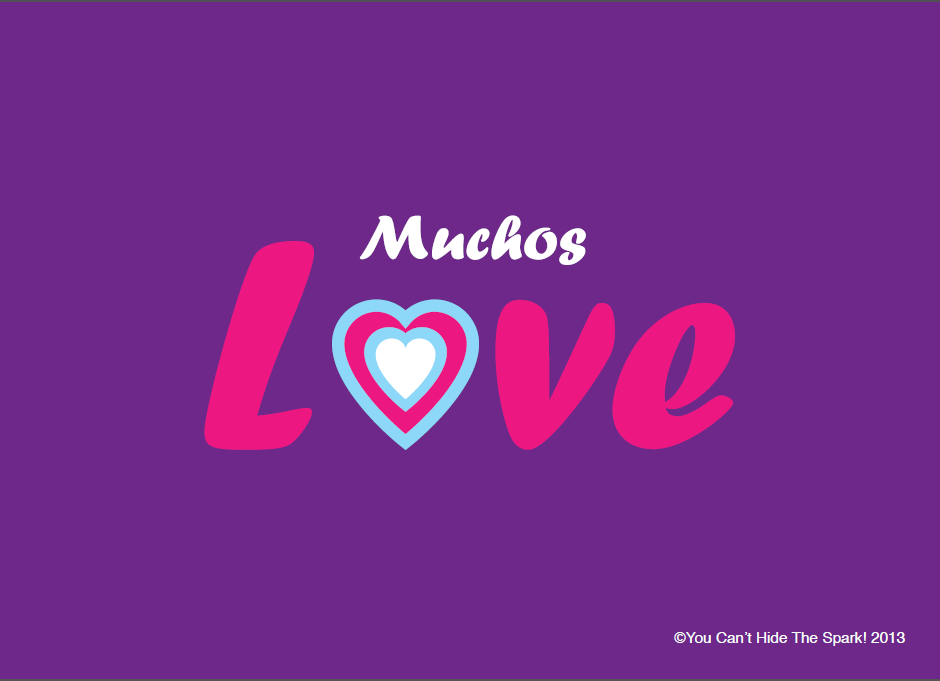 Muchos Love postcard