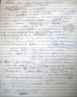 An author's notes