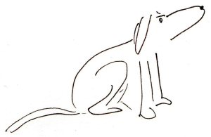 Angry dog illustration