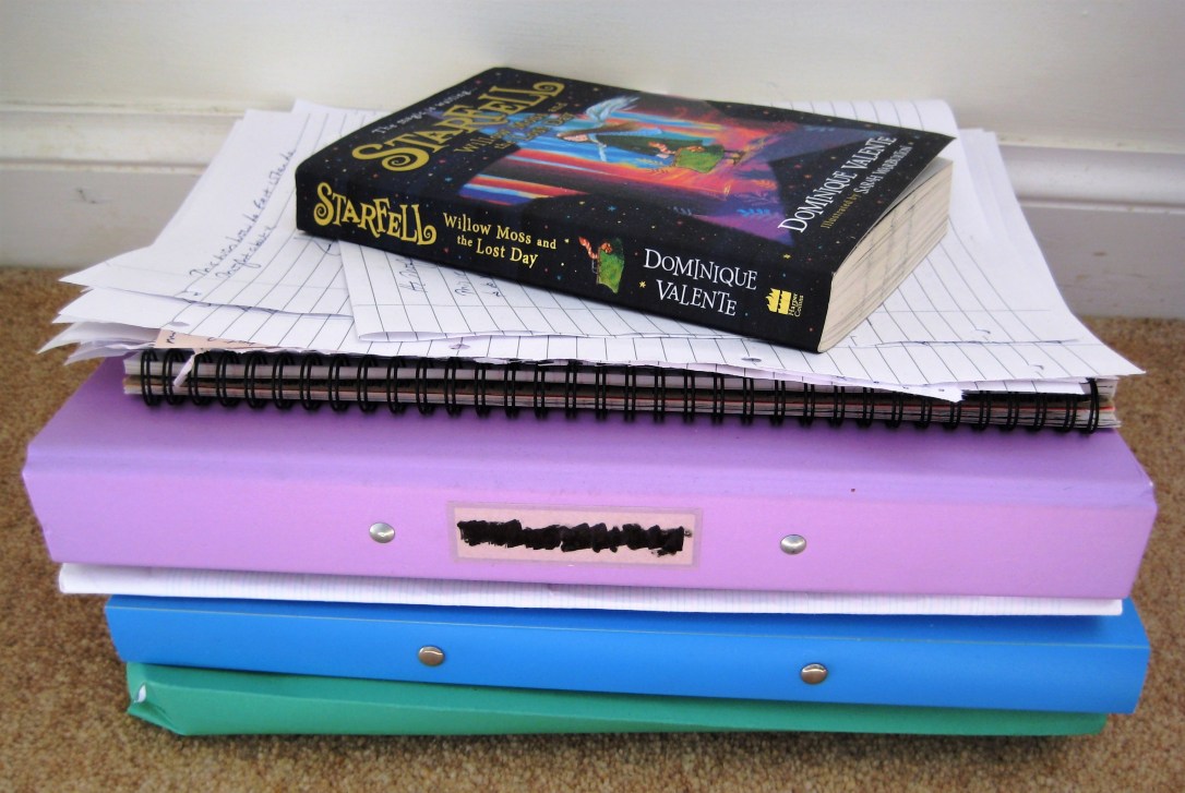 Stack of paper and folders